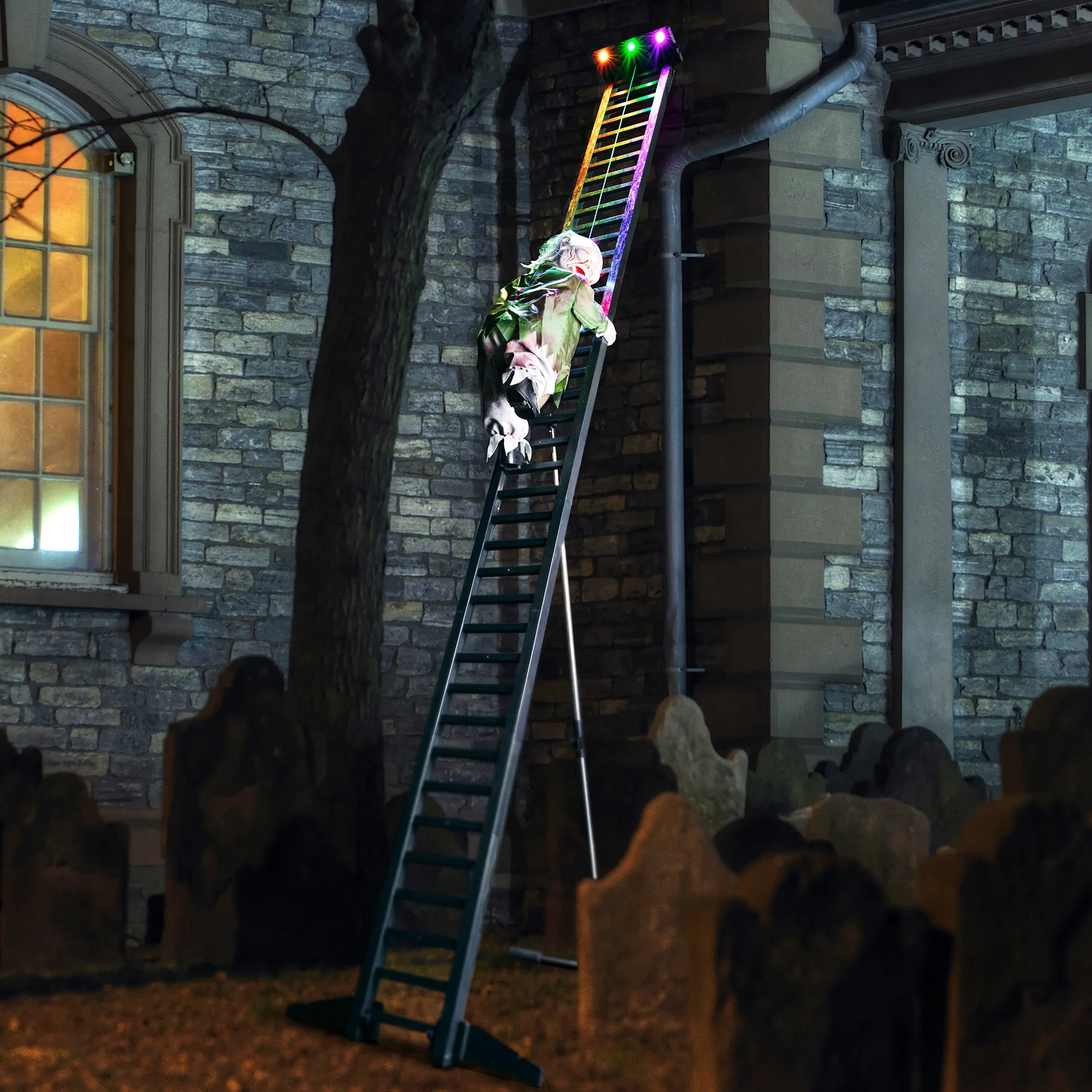 10 ft. Outdoor Ladder Climbing Zombie