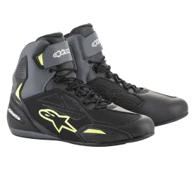 Alpinestars Faster 3 Drystar Shoes Black Grey & Yellow Fluo