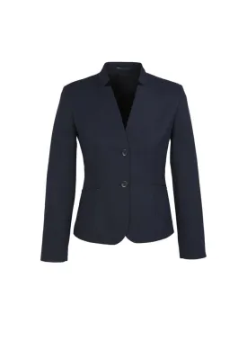 Biz Corporates Women's Short Jacket with Reverse Lapel 60113