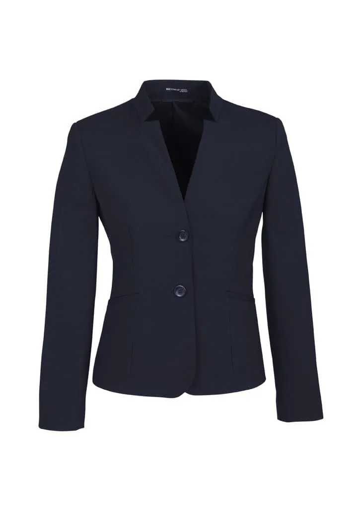 Biz Corporates Women's Short Jacket with Reverse Lapel 64013