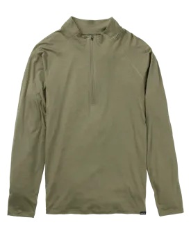 Burton Men's Phayse Merino Quarter Zip Fleece - Forest Moss