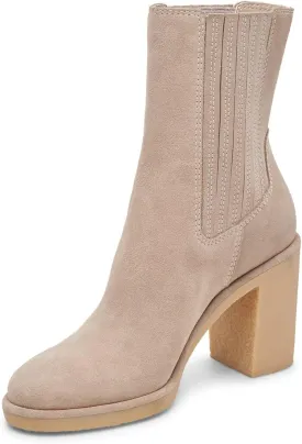 Carmin H2O Dolce Vita ankle boots, Taupe Suede H2O