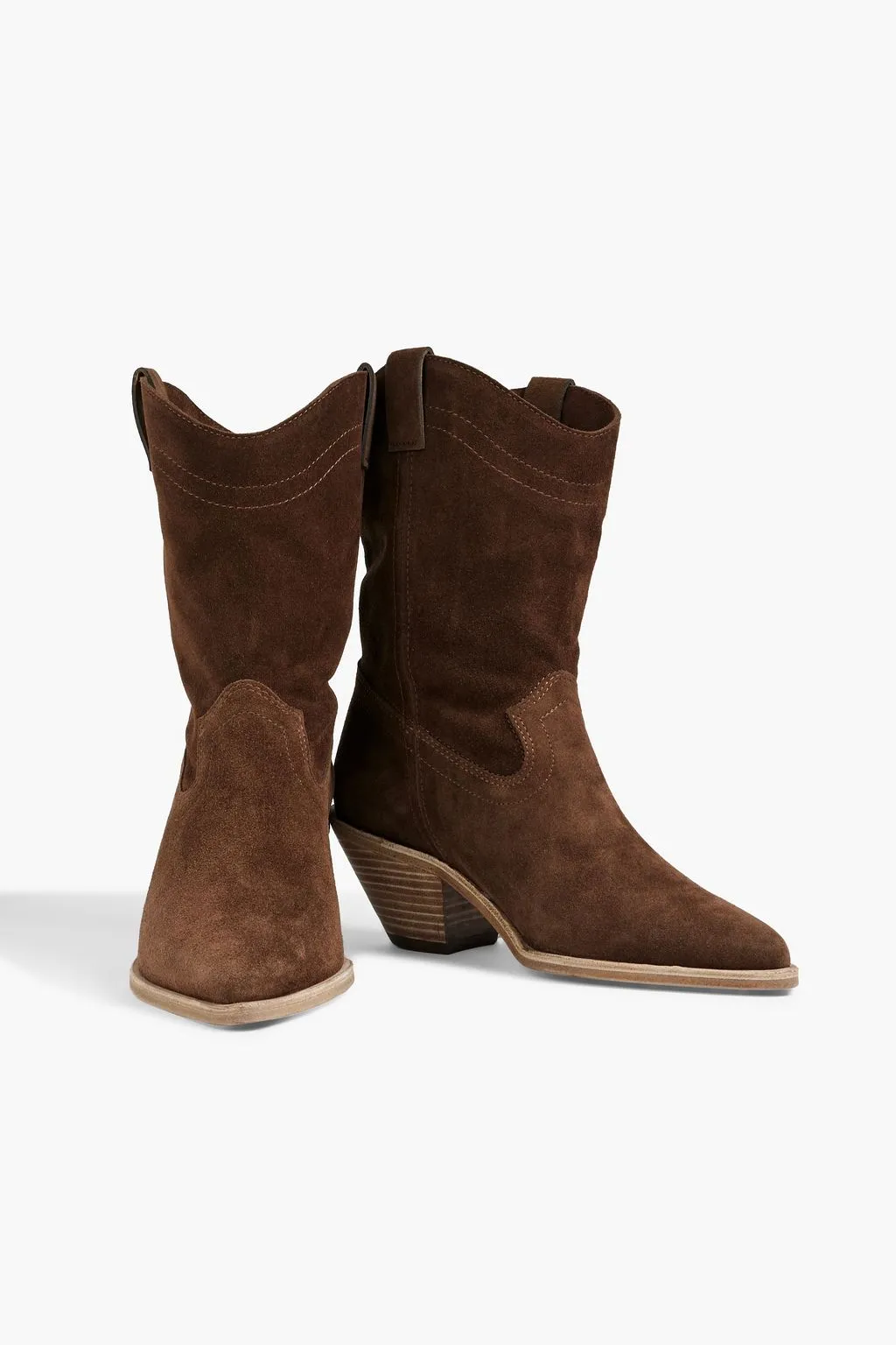 Claudia BA&SH suede ankle boots, brown