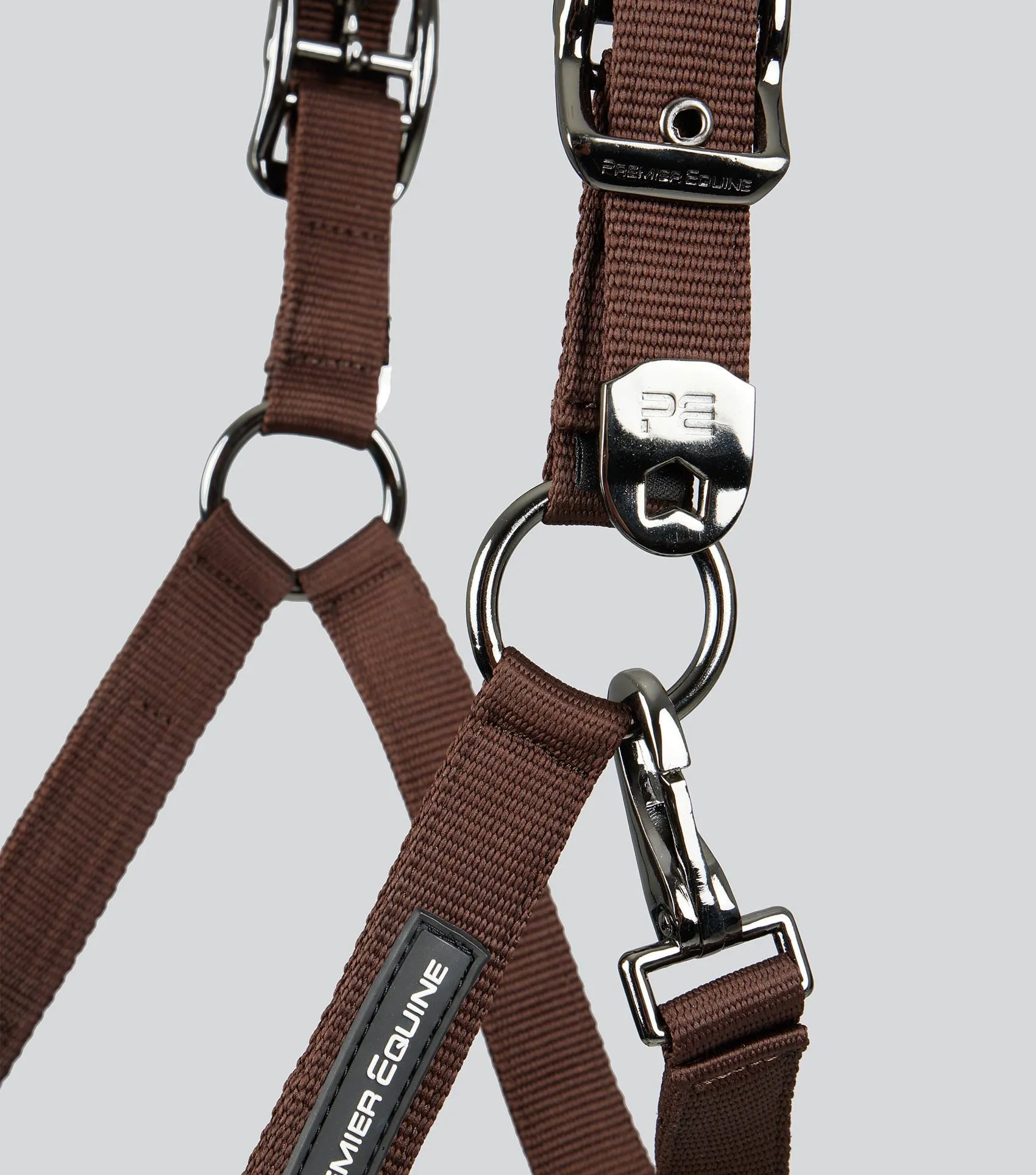 Corda Padded Head Collar with Lead Rope Brown