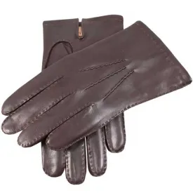 DENTS Chelsea Cashmere-Lined Leather Gloves - Mens - Brown