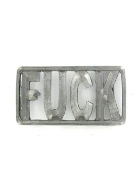 Fuck Cut-Out Belt Buckle