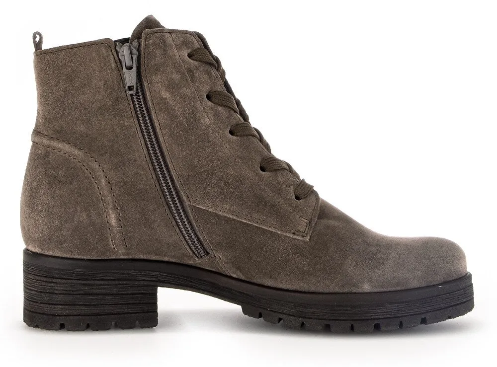 Gabor lace-up ankle boots, taupe