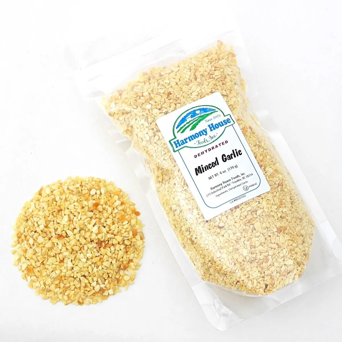 Harmony House Dried Garlic, Gourmet Minced (6 oz)