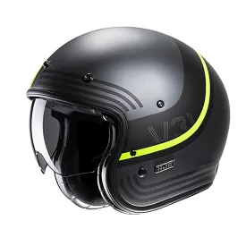 HJC V31 Byron MC3HSF Yellow Open Face Motorbike Helmet