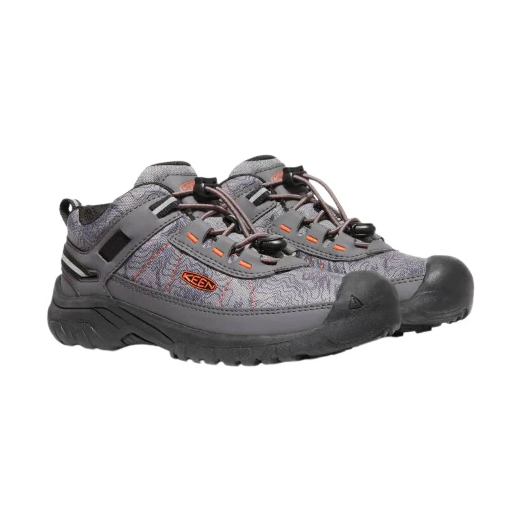 KEEN Big Kids' Targhee Sport - Magnet/Scarlet Ibis