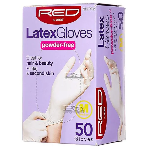 Powder Free Latex Gloves 50 Pieces by Kiss