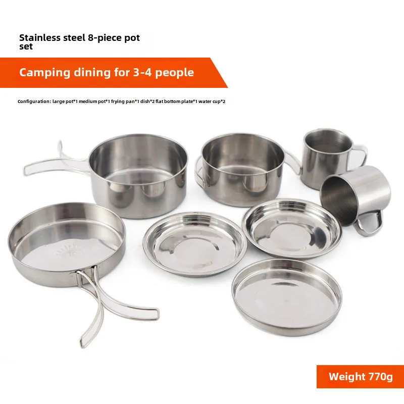 Stainless Steel Outdoor Cookware Set