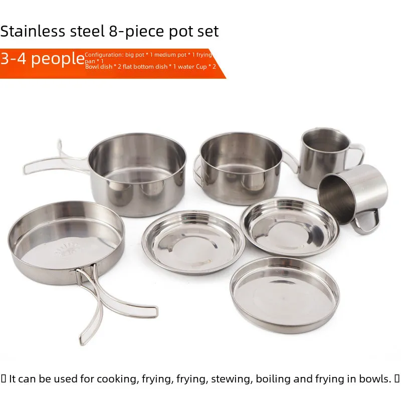 Stainless Steel Outdoor Cookware Set