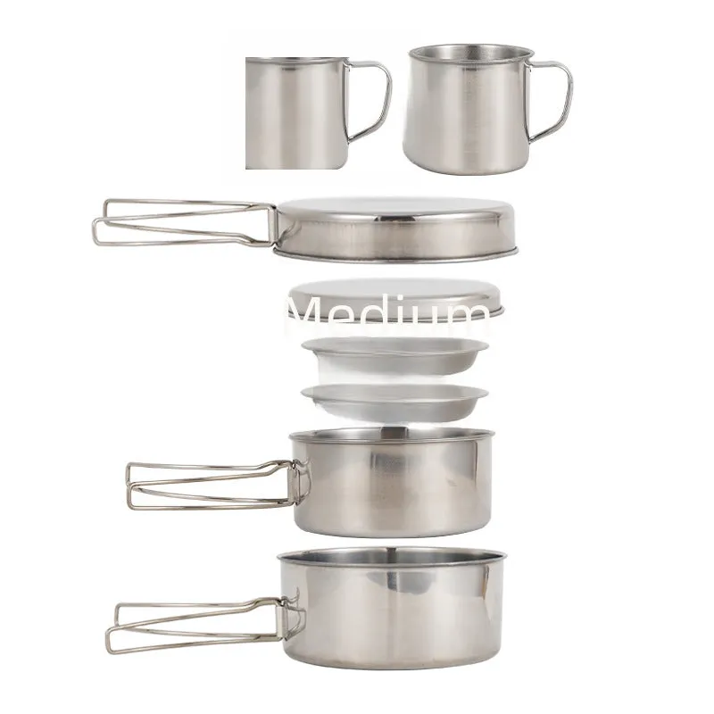 Stainless Steel Outdoor Cookware Set