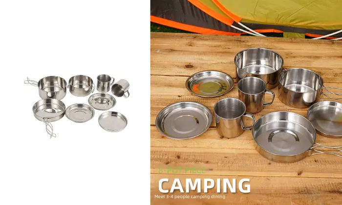 Stainless Steel Outdoor Cookware Set