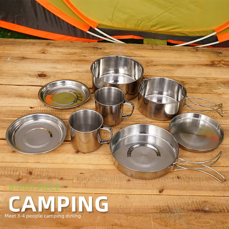 Stainless Steel Outdoor Cookware Set