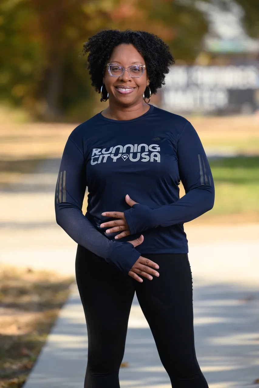 Women's OTR Long Sleeve Tee - Navy