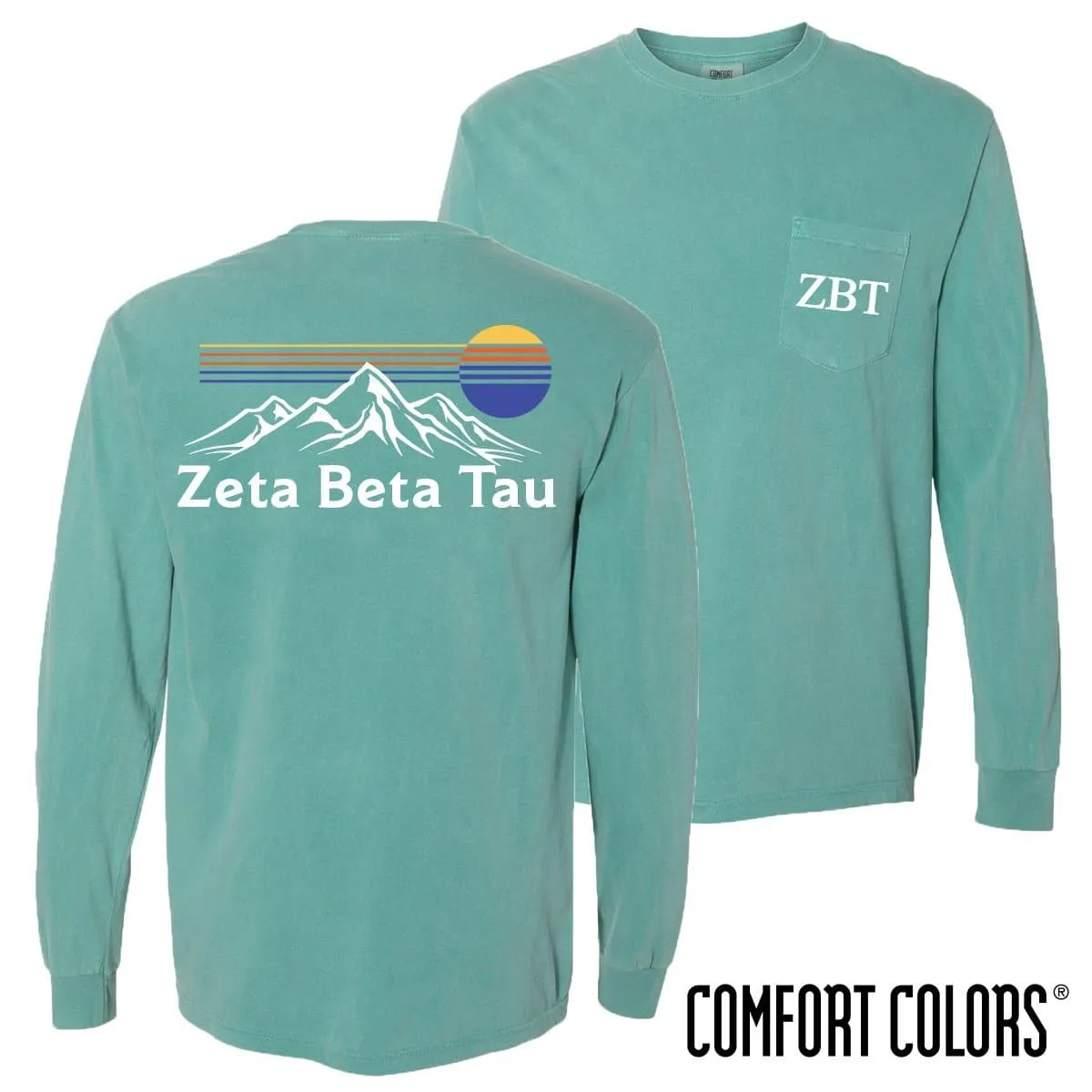 ZBT Retro Mountain Comfort Colors Tee